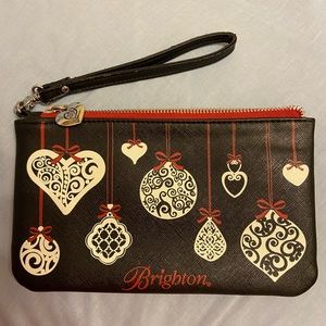 Brighton Wristlet Joy Love Happy & Peace saying with removable strap